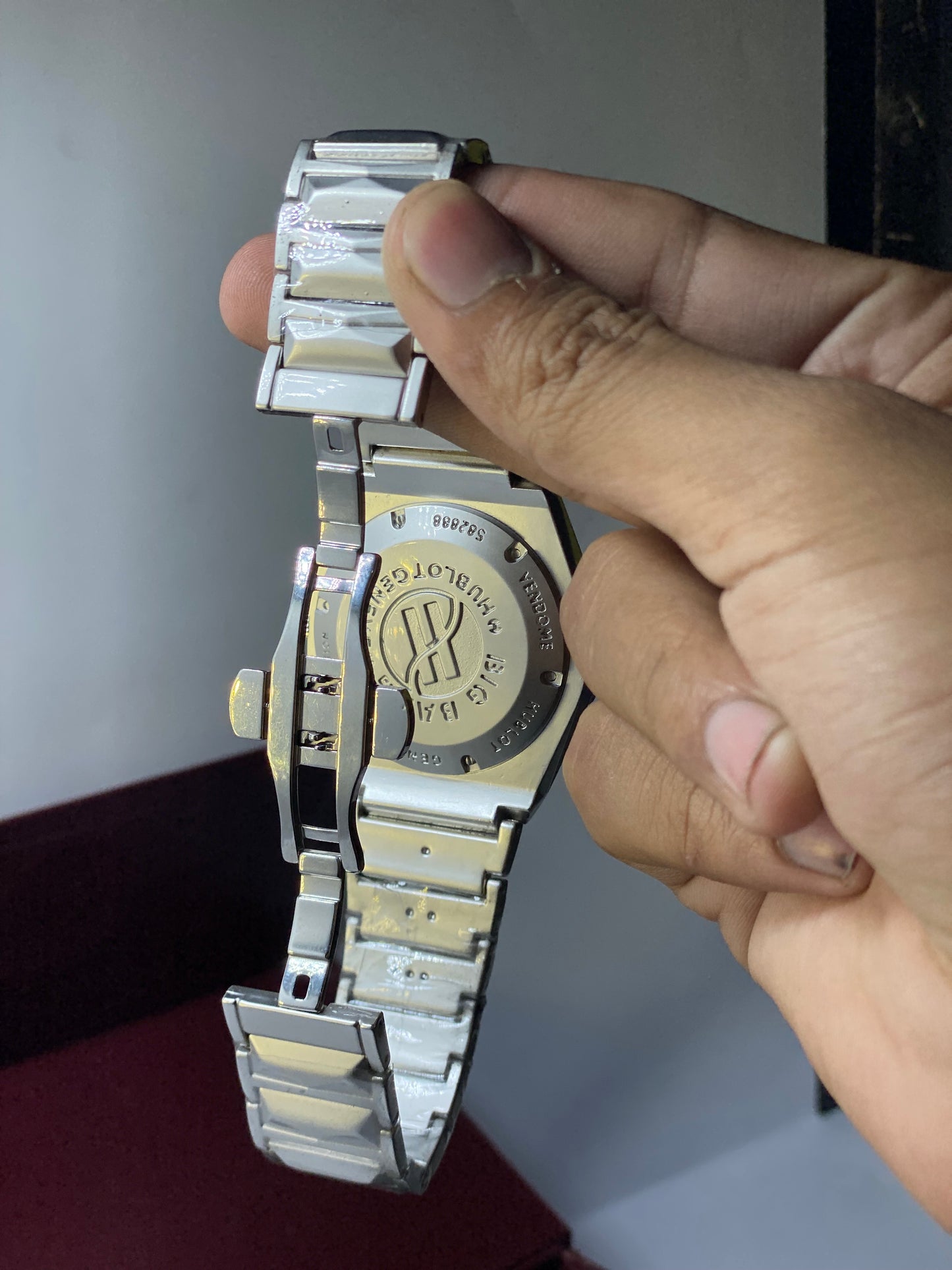 Men’s Royel Blue Dial Chronograph Watch – Luxury Stainless Steel Design