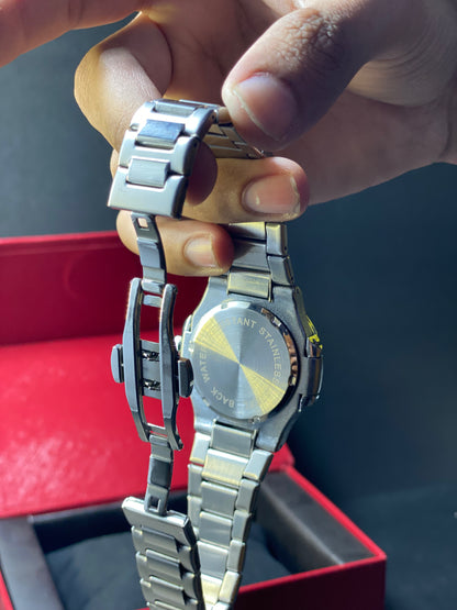 Luxury Blue Dial Stainless Steel Men's Watch